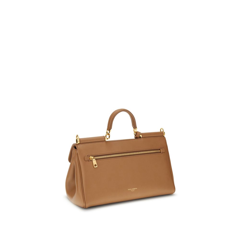 Shoulder Flap Bag by Dolce & Gabbana for women in bos taurus calf leather beige & signature features a enviable silhouette, showcasing a secure flap & magnetic, ample single-compartment, and enviable shoulder-strap, handle & adjustable-strap for a enviable finish.
