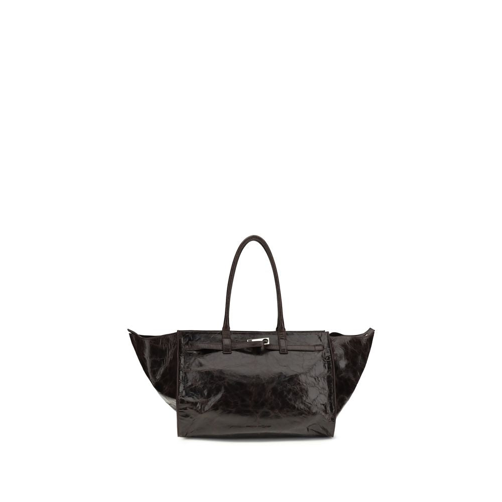 Shoulder Bag by Benedetta Bruzziches for women in bos taurus calf suede leather brown features a effortless chic silhouette with a secure , ample , and versatile shoulder-strap for a effortless chic finish.