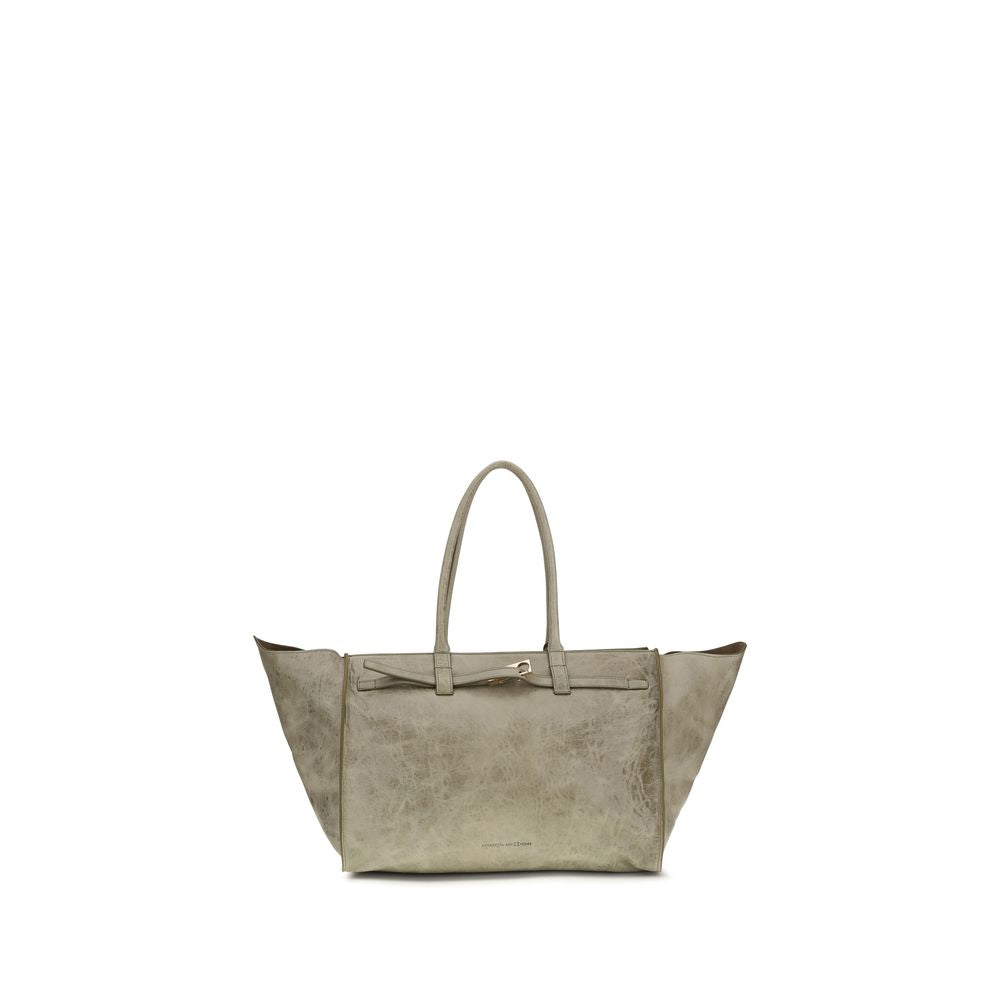 Shoulder Bag by Benedetta Bruzziches for women in bos taurus calf suede leather beige features a distinguished silhouette, showcasing a secure and distinguished with versatile shoulder-strap for a distinguished finish.