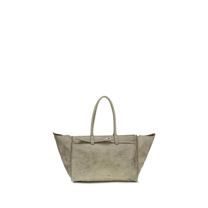 Shoulder Bag by Benedetta Bruzziches for women in bos taurus calf suede leather beige features a distinguished silhouette, showcasing a secure and distinguished with versatile shoulder-strap for a distinguished finish.