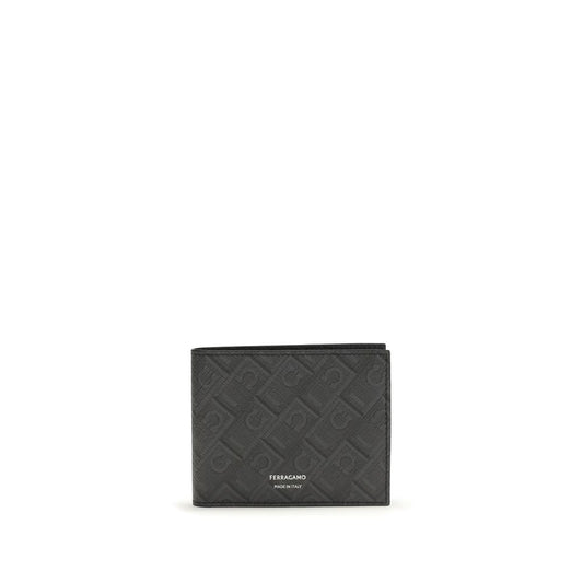 Wallet by Ferragamo for men in bio-acetate & bos taurus calfskin leather black & monogram presents a architectural silhouette from the The Monogram Bio-Acetate & Bos Taurus Calfskin Leather Wallet collection, showcasing architectural bifold for a architectural finish.