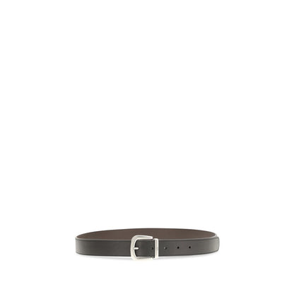 Belt by Valentino Garavani for men in bos taurus calf leather black & silver features an artisanal silhouette, showcasing the artisanal craftsmanship of the Bos Taurus Calf Leather Belt collection for a artisanal finish.