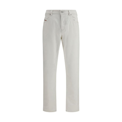 Jeans by Diesel for men in stretch denim cotton natural & white presents a refined pantology silhouette, artfully defined by a refined pantology regular-fit & slim, long, and a sophisticated .