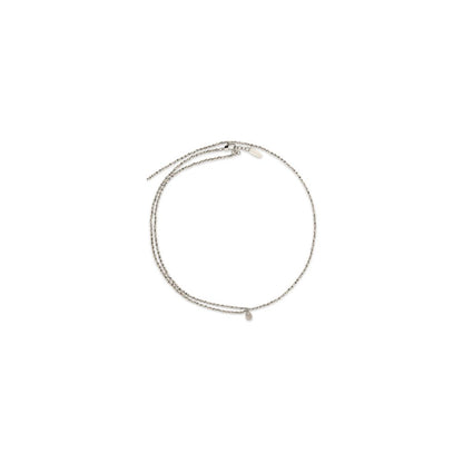 Necklace by Brunello Cucinelli for women in polyester polyethylene & polyurethane and gray showcases a radiant silhouette, artfully capturing the elegance of Women's Metal Necklace through its intricate .