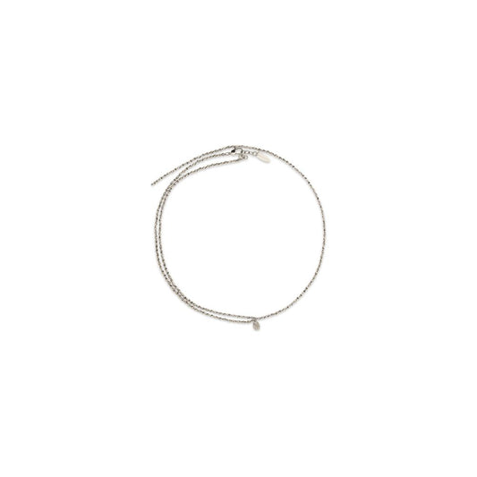 Necklace by Brunello Cucinelli for women in polyester polyethylene & polyurethane and gray showcases a radiant silhouette, artfully capturing the elegance of Women's Metal Necklace through its intricate .