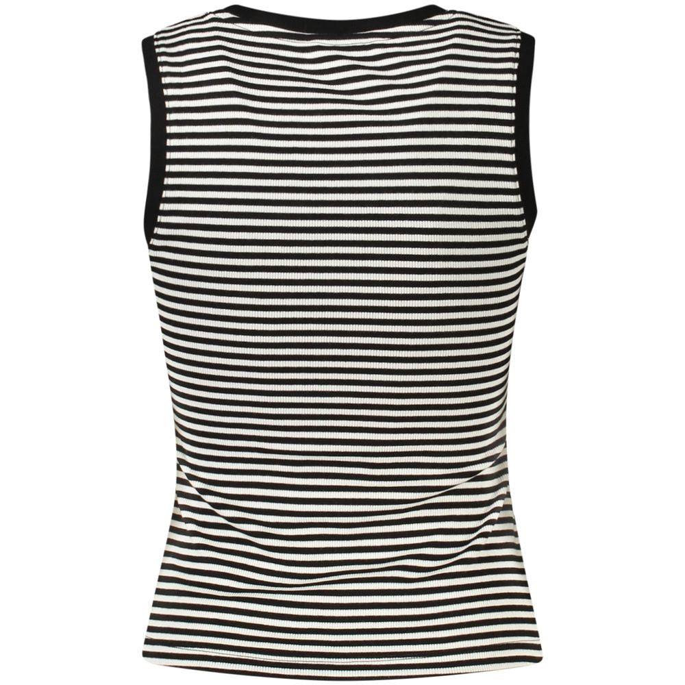 Tank Top by Tommy Hilfiger for women in stretch cotton black showcases a meticulous silhouette, artfully finished with a meticulous and for a sophisticated, meticulous look.