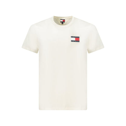 T-Shirt by Tommy Hilfiger for men in cotton white features an edgy silhouette, meticulously detailed with a sophisticated and for a truly edgy finish.