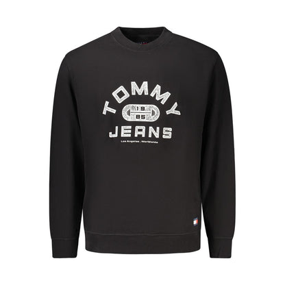 Sweatshirt by Tommy Hilfiger for men in cotton canvas black features an enviable silhouette, showcasing a premium and refined for a truly enviable finish.