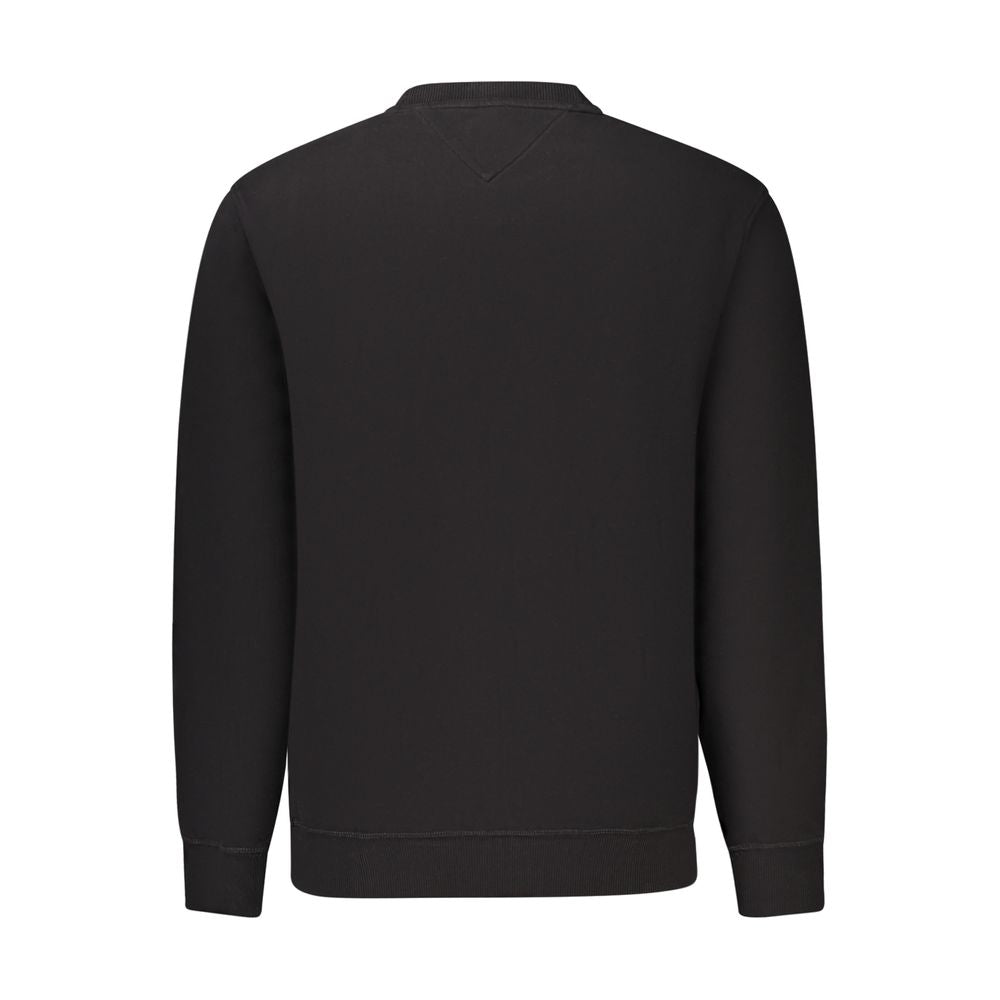 Sweatshirt by Tommy Hilfiger for men in cotton canvas black features an exquisite silhouette, showcasing and details for a exquisite look.