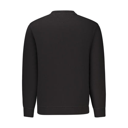 Sweatshirt by Tommy Hilfiger for men in cotton canvas black features an exquisite silhouette, showcasing and details for a exquisite look.