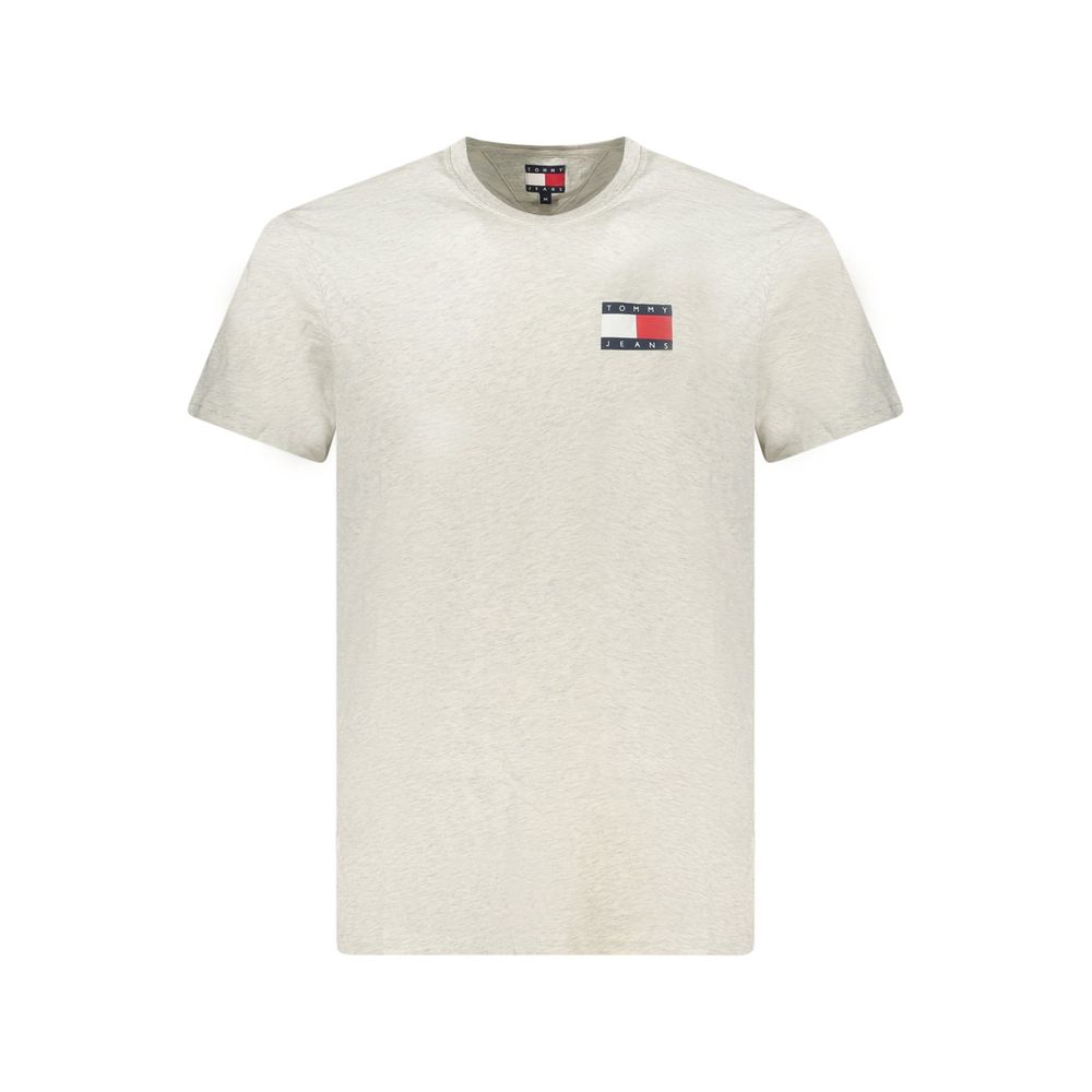 T-Shirt by Tommy Hilfiger for men in cotton gray showcases a chic silhouette, artfully detailed with a chic and for a chic finish.