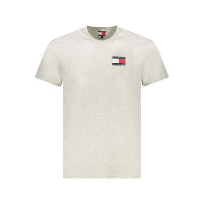T-Shirt by Tommy Hilfiger for men in cotton gray showcases a chic silhouette, artfully detailed with a chic and for a chic finish.