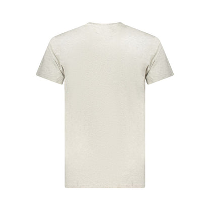 T-Shirt by Tommy Hilfiger for men in cotton gray showcases a fashionable silhouette, elegantly detailed with a fashionable and for a sophisticated, high-fashion look.