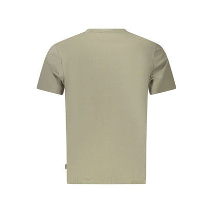 T-Shirt by Pepe Jeans for men in cotton green showcases a unassuming silhouette, artfully detailed with a refined and unassuming for a sophisticated, contemporary look.