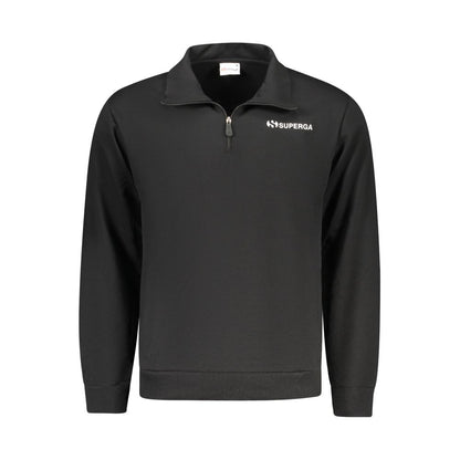 Sweatshirt by Superga for men in cotton polyester black presents a smart casual silhouette, featuring a smart casual and for a sophisticated look.