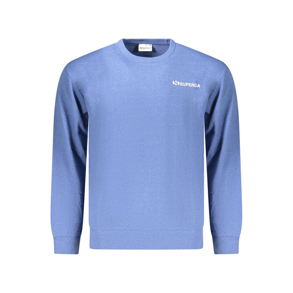 Sweatshirt by Superga for men in cotton polyester azzurro features an enviable silhouette, showcasing a premium and refined for a truly enviable finish.