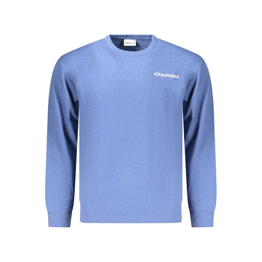 Sweatshirt by Superga for men in cotton polyester azzurro features an enviable silhouette, showcasing a premium and refined for a truly enviable finish.