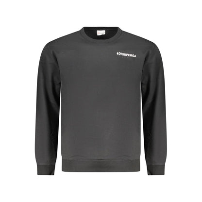 Sweatshirt by Superga for men in cotton polyester black features an exquisite silhouette, showcasing and details for a exquisite look.
