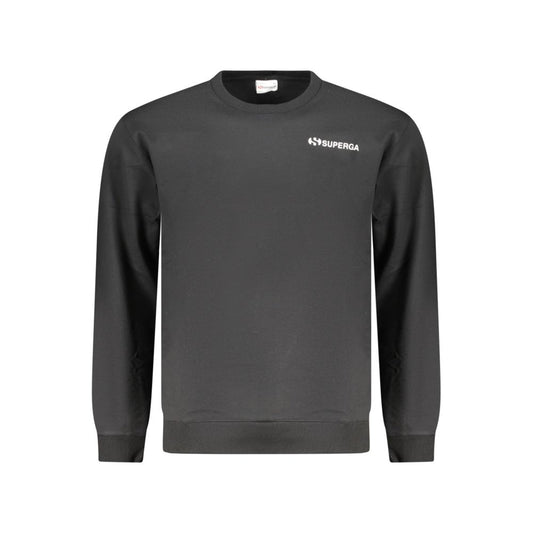 Sweatshirt by Superga for men in cotton polyester black features an exquisite silhouette, showcasing and details for a exquisite look.