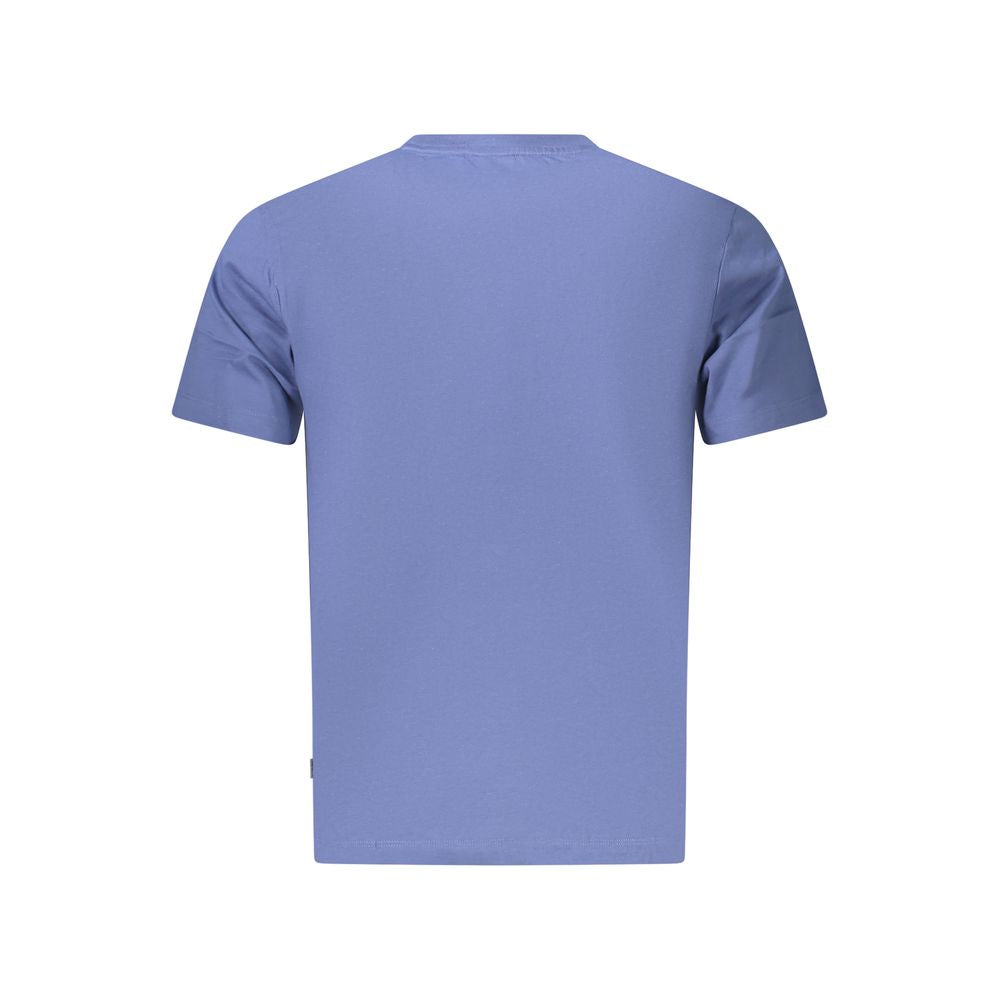 T-Shirt by Pepe Jeans for men in cotton blue showcases a unassuming silhouette, artfully detailed with a refined and unassuming for a sophisticated, contemporary look.