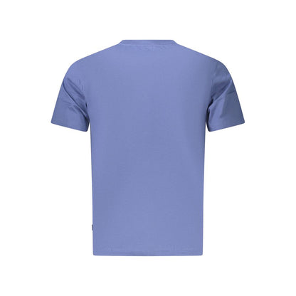 T-Shirt by Pepe Jeans for men in cotton blue showcases a unassuming silhouette, artfully detailed with a refined and unassuming for a sophisticated, contemporary look.