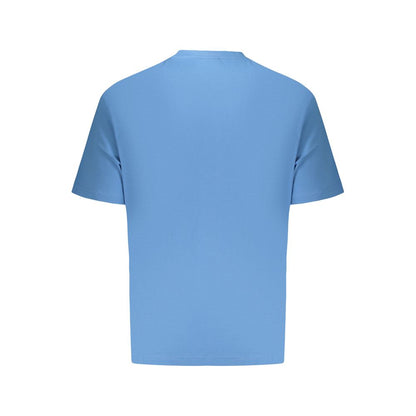 Polo Shirt by Napapijri for men in cotton azzurro & print presents a crisp silhouette, artfully detailed with a crisp and crisp crew neckline.