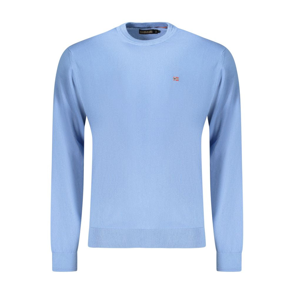 Sweatshirt by Napapijri for men in cotton azzurro features a unrivaled silhouette with a refined crew neckline and unrivaled detailing for a sophisticated look.