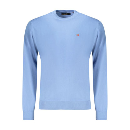 Sweatshirt by Napapijri for men in cotton azzurro features a unrivaled silhouette with a refined crew neckline and unrivaled detailing for a sophisticated look.