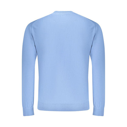 Sweatshirt by Napapijri for men in cotton azzurro showcases a slouchy chic silhouette, artfully detailed with a slouchy chic and for a slouchy chic finish.