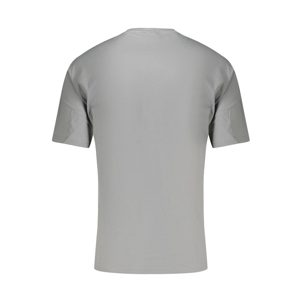 T-Shirt by Napapijri for men in organic cotton gray features a plush silhouette, showcasing a sophisticated and for a truly plush finish.