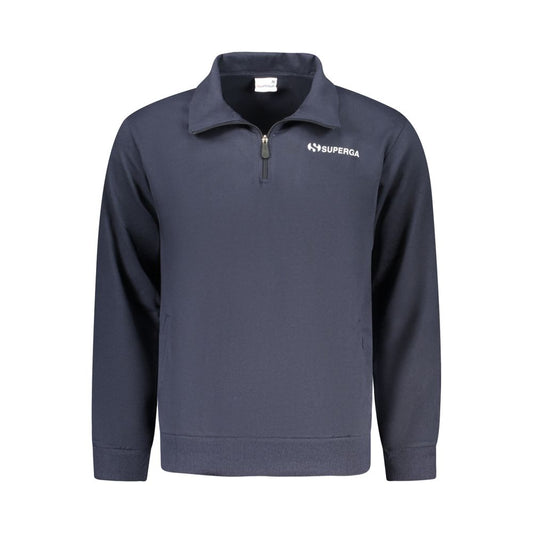 Sweatshirt by Superga for men in cotton blue & print features an exquisite silhouette, showcasing and details for a exquisite look.