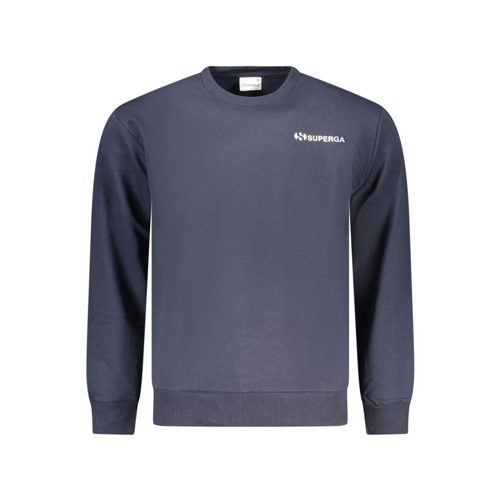 Sweatshirt by Superga for men in polyester cotton blue & print features an magnificent silhouette, showcasing a sophisticated crew neckline and detail for a truly magnificent finish.