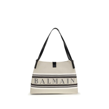 Evening Shoulder Bag by Balmain for women in cotton polyester multicolor presents a versatile silhouette, showcasing a secure snap & button and versatile with versatile shoulder-strap & adjustable-strap for a sophisticated look.