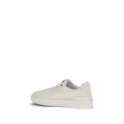 Sneakers by Balmain for women in bos taurus calf leather white presents a impeccable silhouette as Women's Low Top Bos Taurus Calf Leather Sneakers, expertly defined by a impeccable low-top style for a impeccable, high-fashion look.
