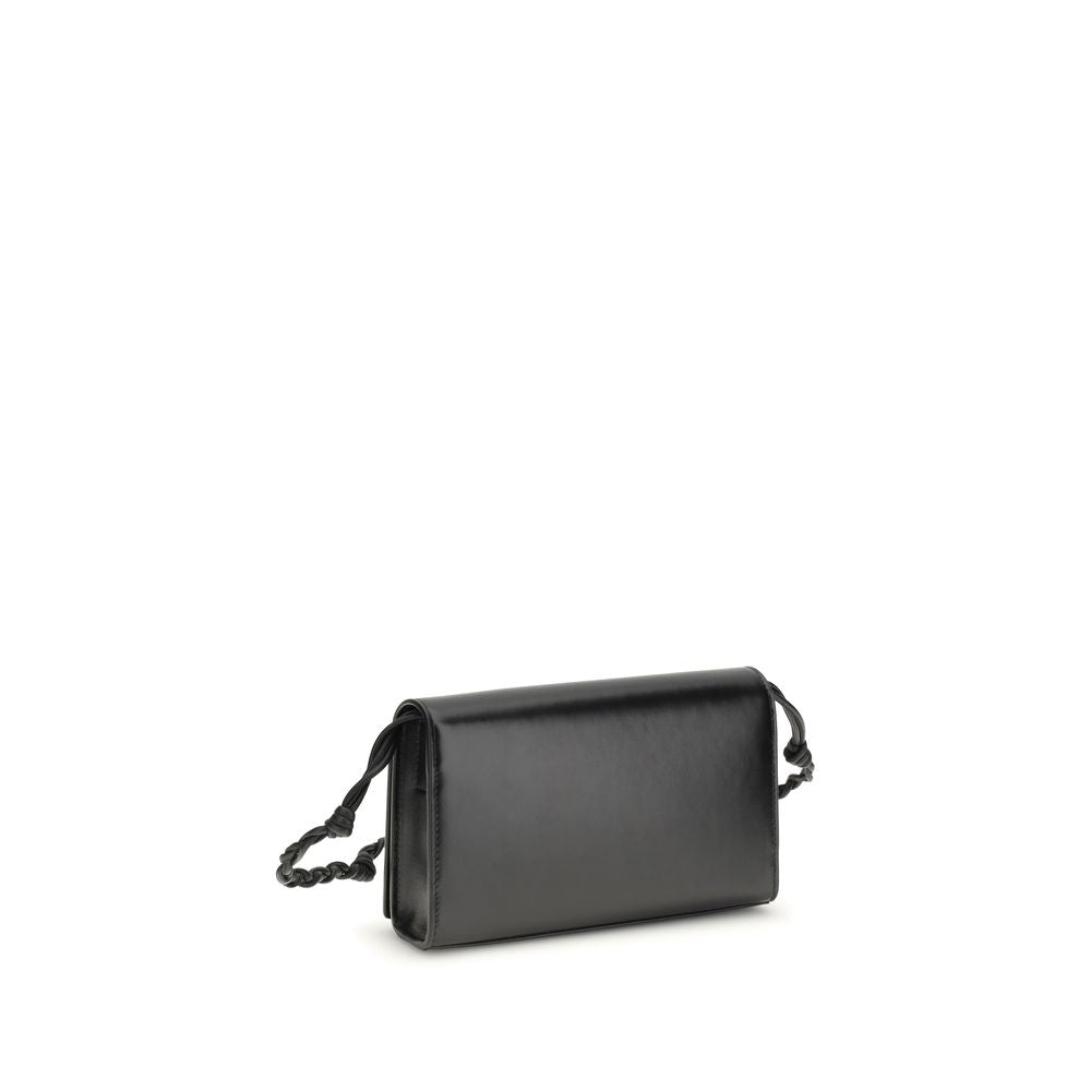 Cardholder Wallet by Jil Sander for women in bos taurus calf nappa leather black & signature showcases a discerning silhouette, artfully capturing the essence of Tangle Bos Taurus Calf Nappa Leather Cardholder Wallet with its functional card-organization.
