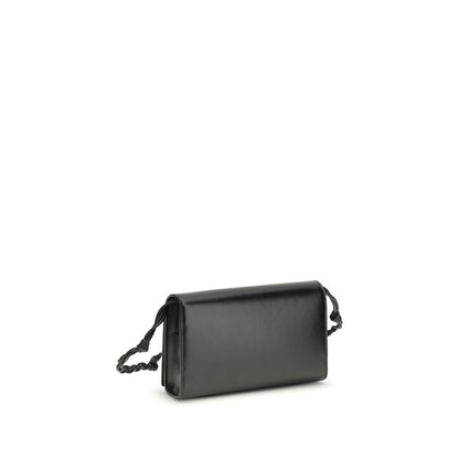 Cardholder Wallet by Jil Sander for women in bos taurus calf nappa leather black & signature showcases a discerning silhouette, artfully capturing the essence of Tangle Bos Taurus Calf Nappa Leather Cardholder Wallet with its functional card-organization.