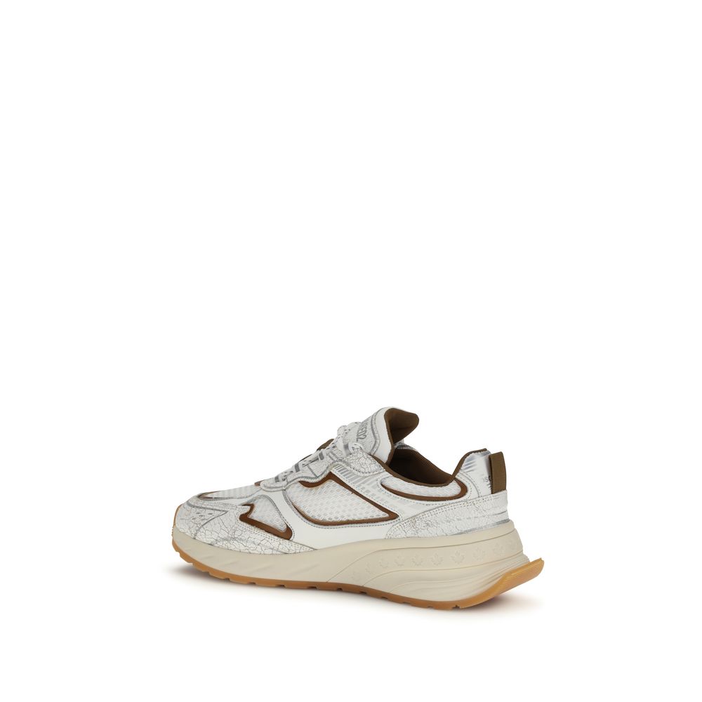 Athletic Sneakers Dsquared² men polyester & bos taurus calf leather white featuring a avant-garde Men's Athletic Polyester & Bos Taurus Calf Leather Sneakers design with a avant-garde athletic style for a refined finish.