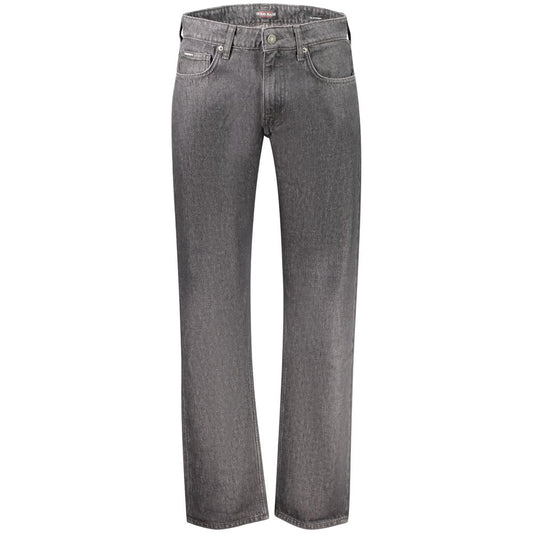 Jeans by Guess Jeans for men in denim cotton black features an sophisticated and straight-leg with a precise long, creating a sophisticated and sophisticated silhouette.