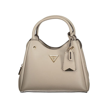 Guess Jeans Meridian Polyurethane Handbag - Gray Signature