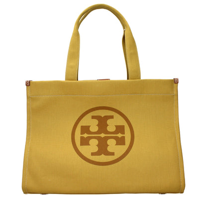 Shoulder Bag by Tory Burch for women in fabric yellow features a effortless sophistication silhouette, secured by a with ample and versatile shoulder-strap for a effortless sophistication finish.