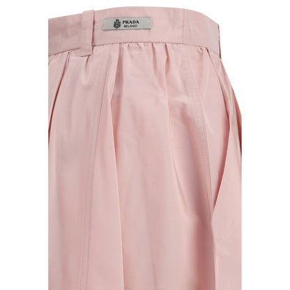 Skirt by Prada for women in silk multicolor showcases a dramatic silhouette, artfully capturing the essence of the Women's Silk Long Skirt in a dramatic long cut for a refined look.