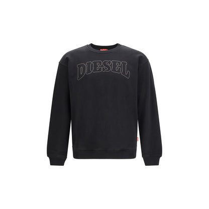 Sweatshirt by Diesel for men in cotton black features an enviable silhouette, showcasing a premium long-sleeve and refined round neckline for a truly enviable finish.