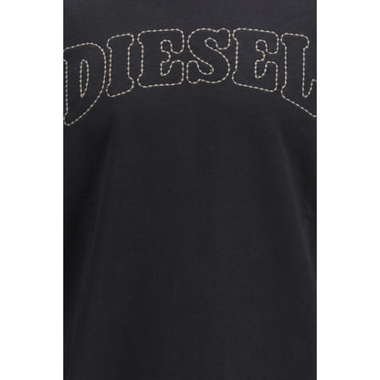 Sweatshirt by Diesel for men in cotton black features an exquisite silhouette, showcasing and details for a exquisite look.