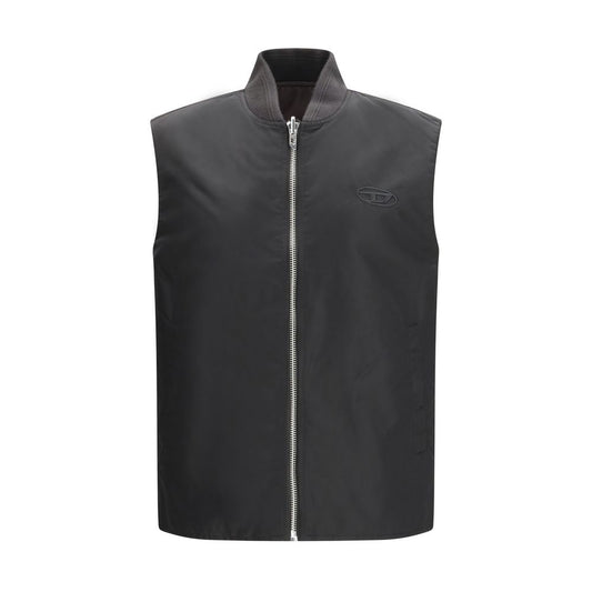 Vest by Diesel for men in polyamide brown & signature features a enviable silhouette, elegantly detailed with a enviable and functional for a enviable finish.