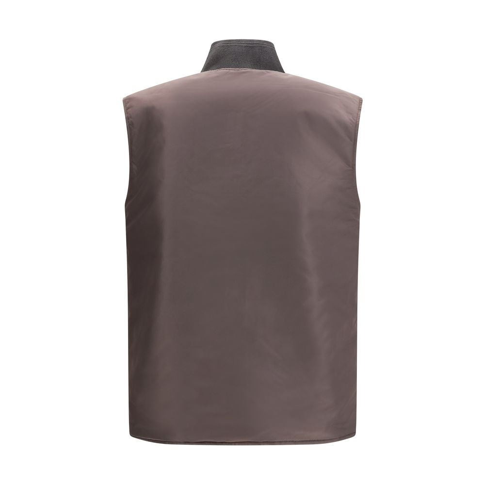 Vest by Diesel for men in polyamide brown & signature features an on trend silhouette, showcasing a sophisticated and premium for a truly on trend finish.
