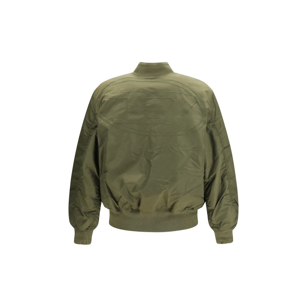 Bomber Jacket by Diesel for men in polyamide polyester & acrylic bicolour & signature presents a effortlessly chic silhouette, showcasing a sophisticated and premium for a truly effortlessly chic finish.