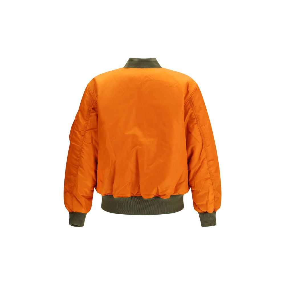 Bomber Jacket by Diesel for men in polyamide polyester & acrylic bicolour & signature features a dramatic silhouette, showcasing a sophisticated and distinctive for a dramatic aesthetic.