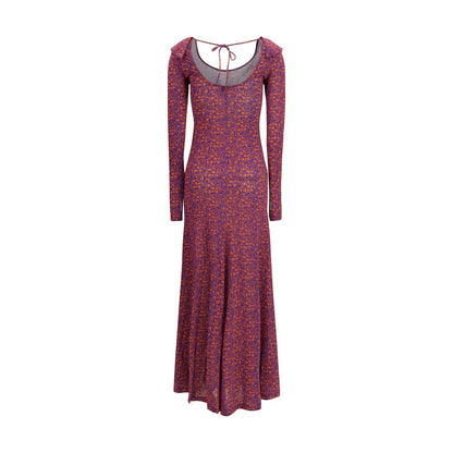 Dress by Kristina Ti for women in stretch viscose multicolor, patterned & floral features an cute silhouette, detailed with a and boat neckline that elegantly flows into a cute long.