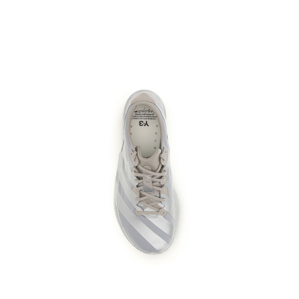 Athletic Sneakers by Y-3 for men in polyamide gray features an effortless chic silhouette, showcasing the signature athletic style of the Men's Athletic Polyamide Sneakers collection with a truly effortless chic finish.