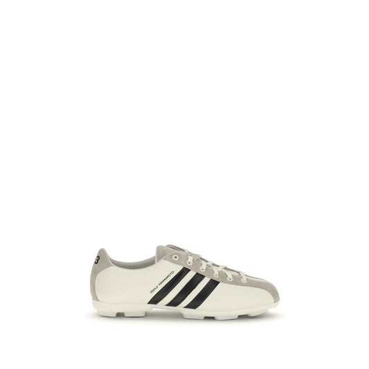 Athletic Sneakers by Y-3 for men in bos taurus calf suede leather white & striped features an exquisite silhouette, showcasing the premium athletic style of the Men's Athletic Bos Taurus Calf Suede Leather Sneakers with an exquisite finish.